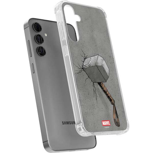 Marvel Thor Thor’s Hammer Mjolnir Galaxy S24 Plus Clear Case